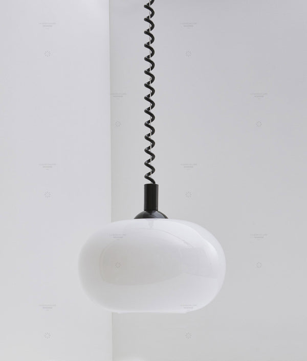 Suspension monte et baisse "Coup de fil", modèle IV, câble noir