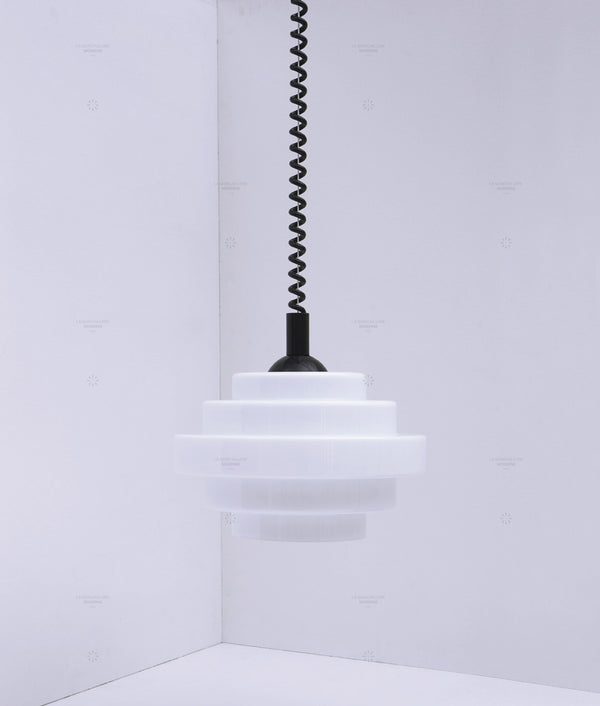 Suspension monte et baisse "Coup de fil", modèle V, câble noir