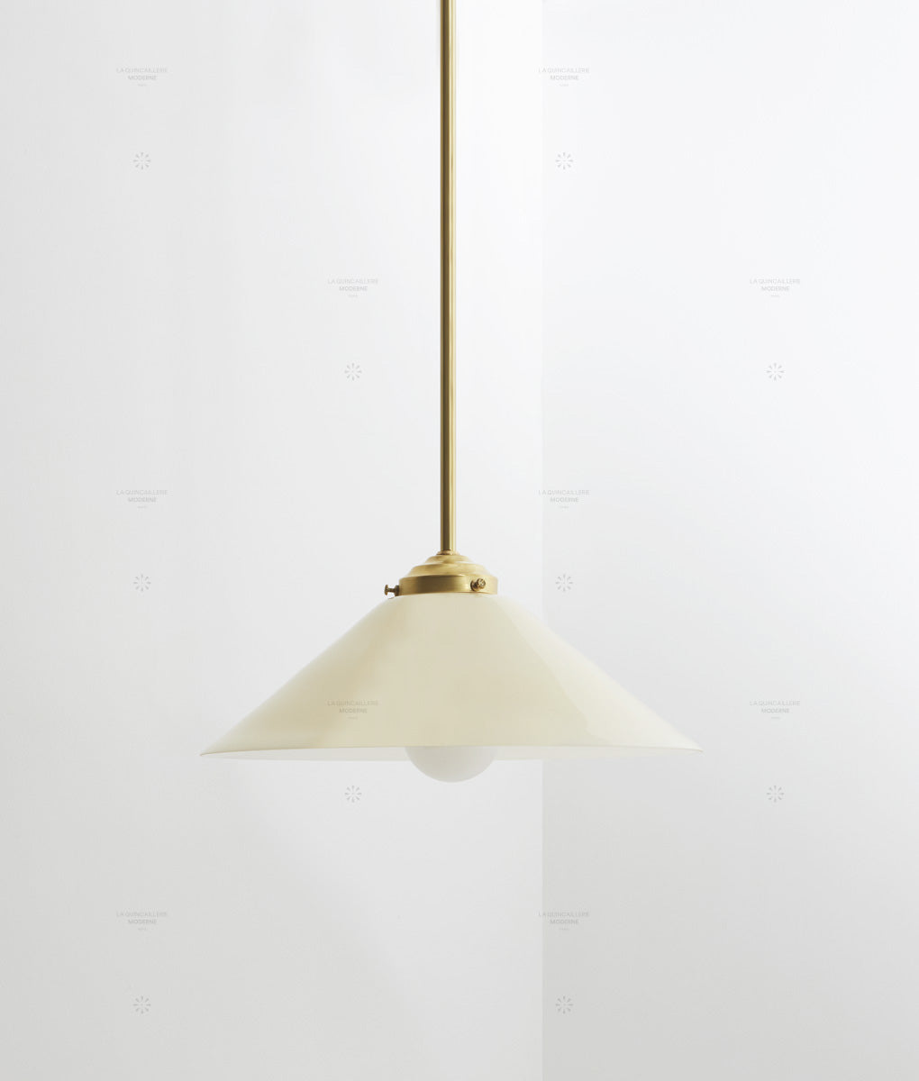 Suspension "Empereur", crème, grande