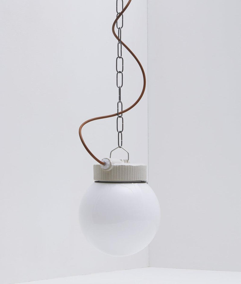 Suspension "Grège", câble marron - La Quincaillerie moderne