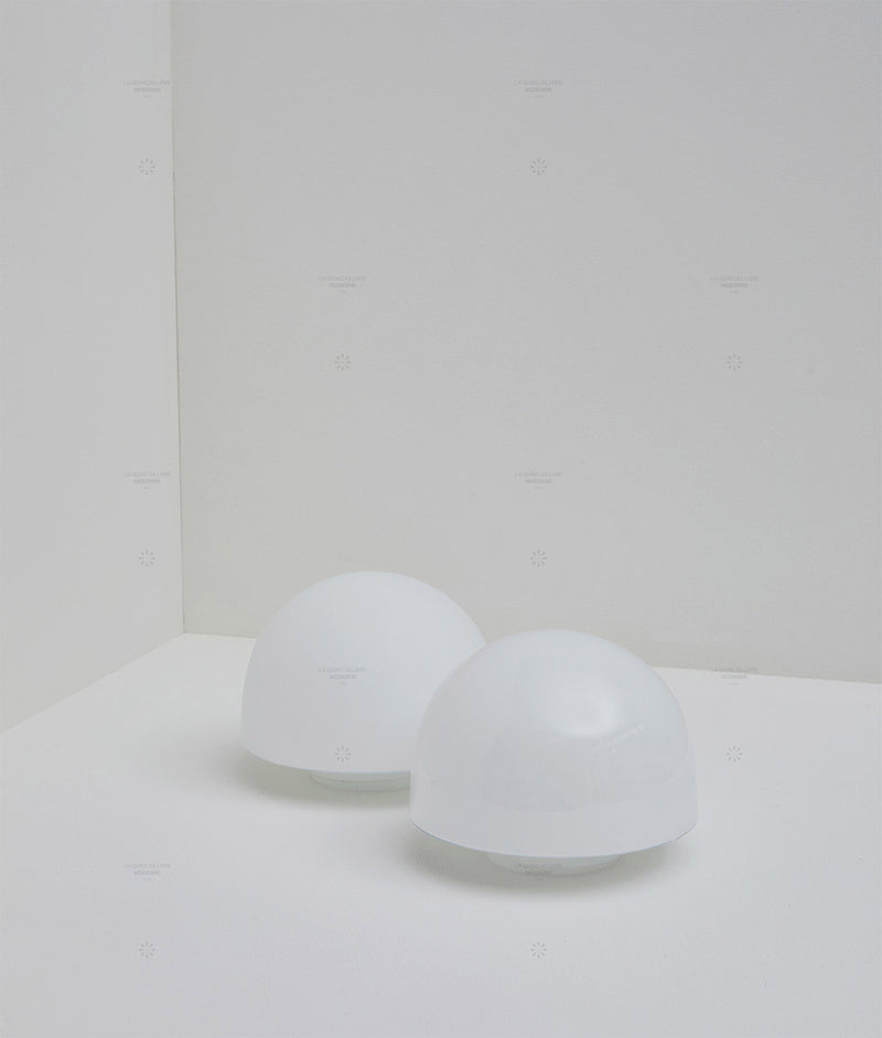 Verrerie champignon à visser en opaline, filetage ø 84,5 mm - La Quincaillerie moderne