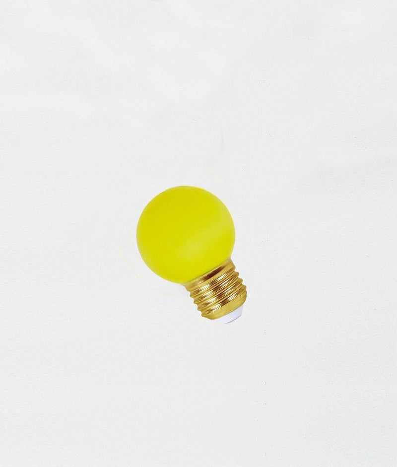 Ampoule LED E14 G45 jaune, guinguette, ping pong