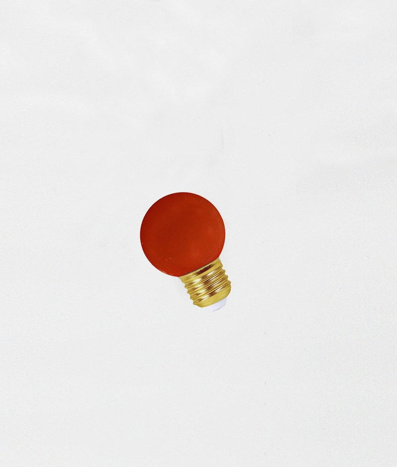 Ampoule LED E14 G45 rouge, guinguette, ping pong