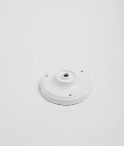 Rosace en porcelaine blanche