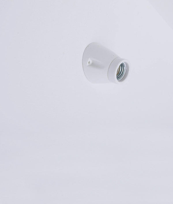 Porte-ampoule conique incliné en porcelaine - La Quincaillerie moderne