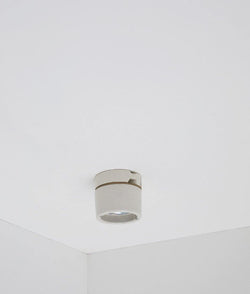 Porte-ampoule droit en porcelaine émaillée blanche