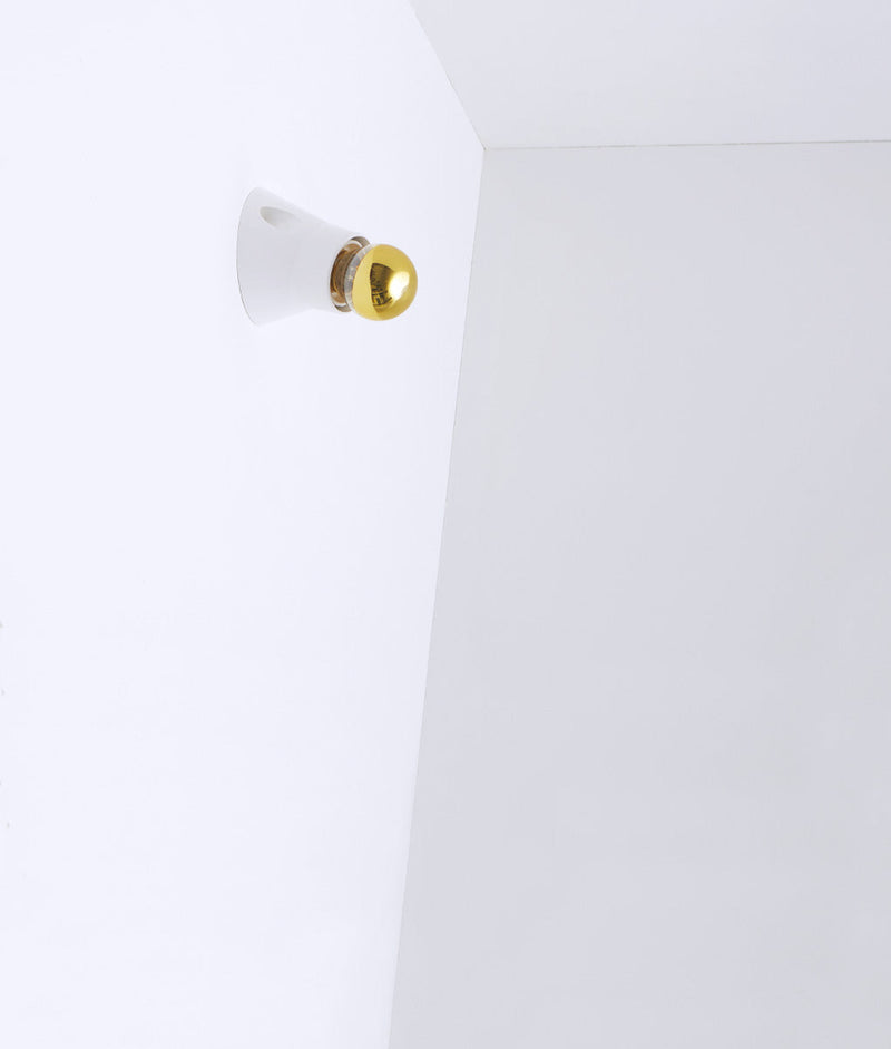Porte-ampoule mural incliné