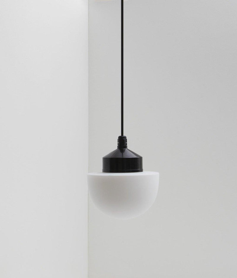 Suspension "Bauhaus", verrerie champignon mate